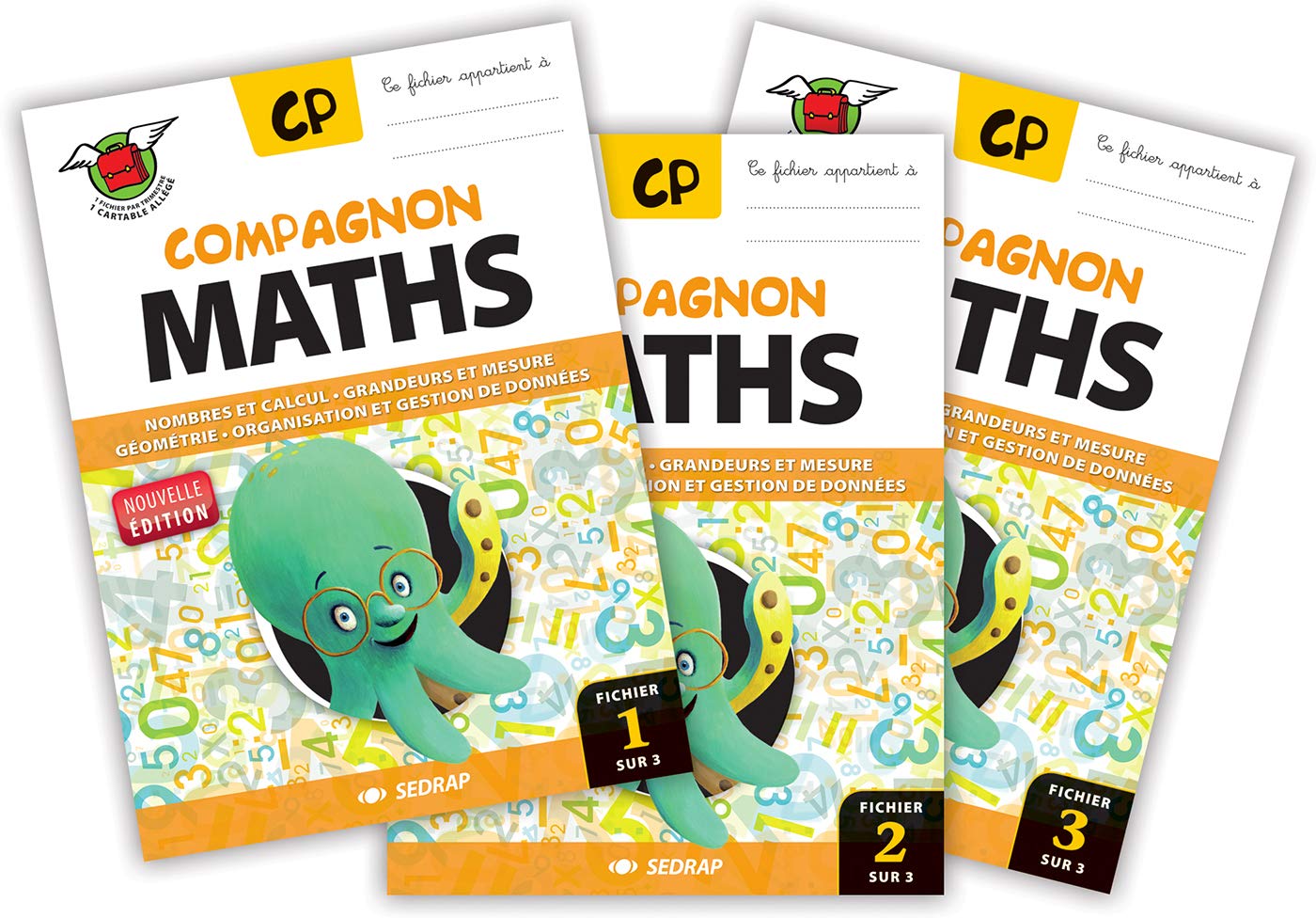 COMPAGNON MATHS CP - FICHIERS ELEVE 3 VOL: Lot de 3 fichiers Professional & Reference Books