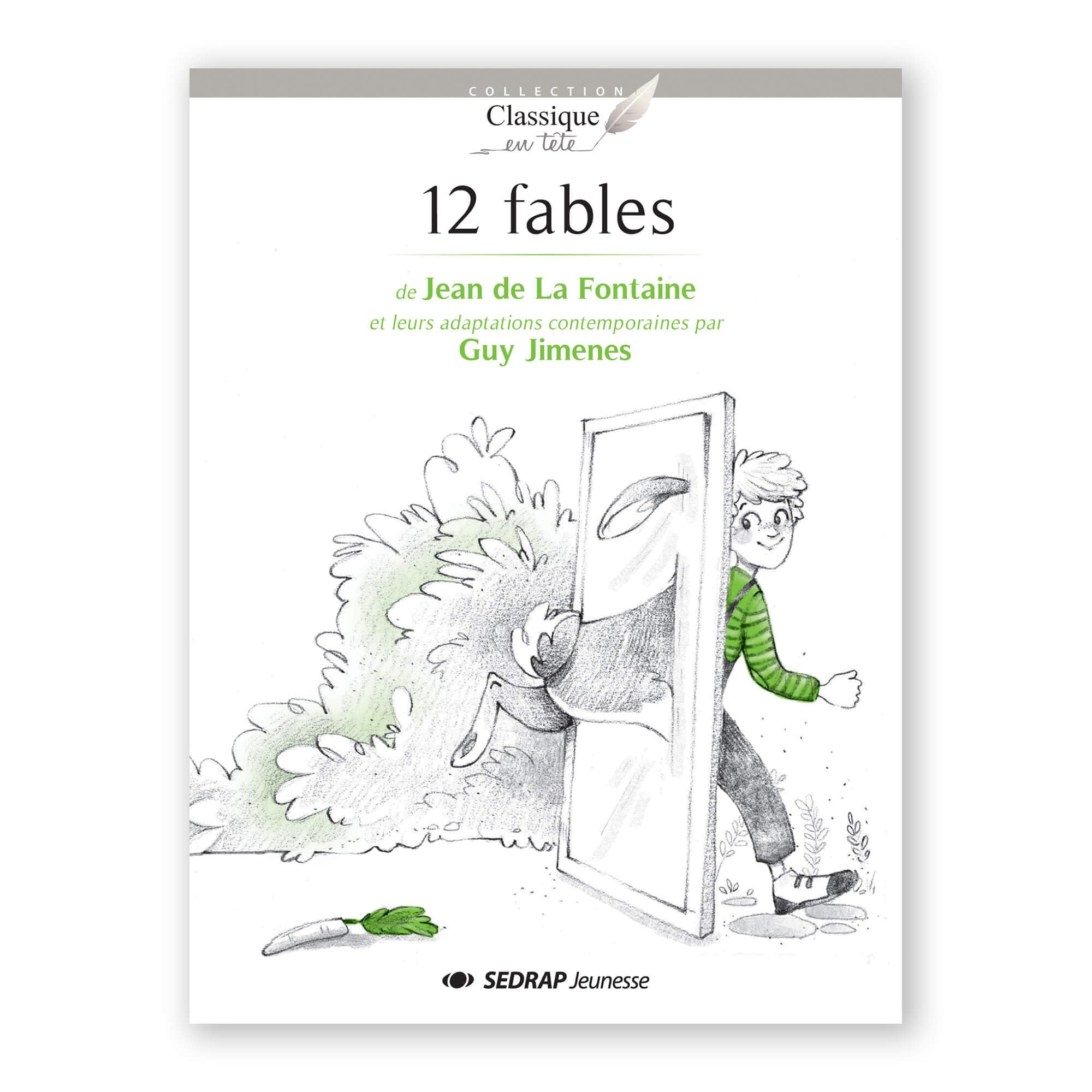 12 fables de jean de la fontaine - roman book