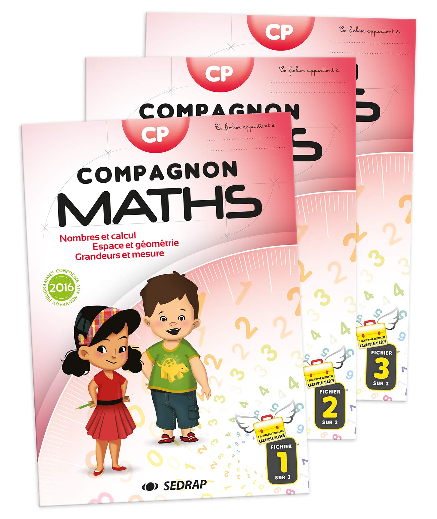 COMPAGNON MATHS CP - FICHIERS ELEVE 3 VOL EDITION 2016 book