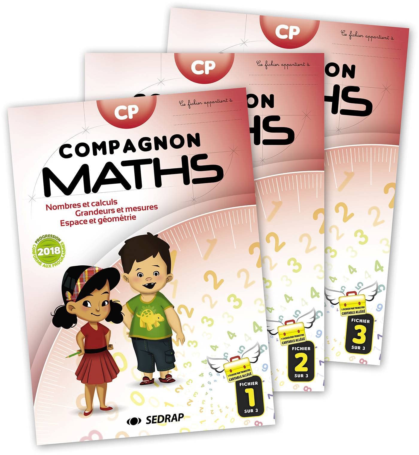 COMPAGNON MATHS CP - FICHIERS ELEVE 3 VOL - EDITION 2018 book