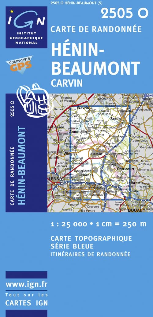 Hénin-Beaumont / Carvin (2505O) (Série Bleue) Geology & Geography