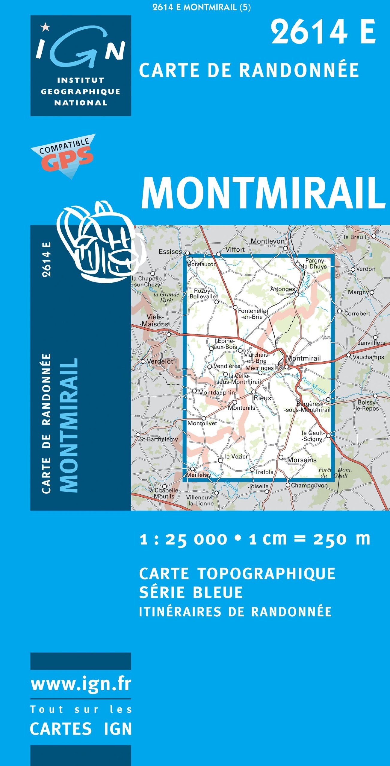 Montmirail (2614E) (Série Bleue) Geology & Geography