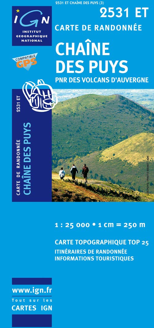 Chaîne des Puys 1 : 25 000 book