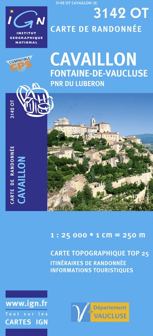 Cavaillon / Fontaine-de-Vaucluse / PNR du Luberon gps (3142OT) (TOP 25) Geology & Geography