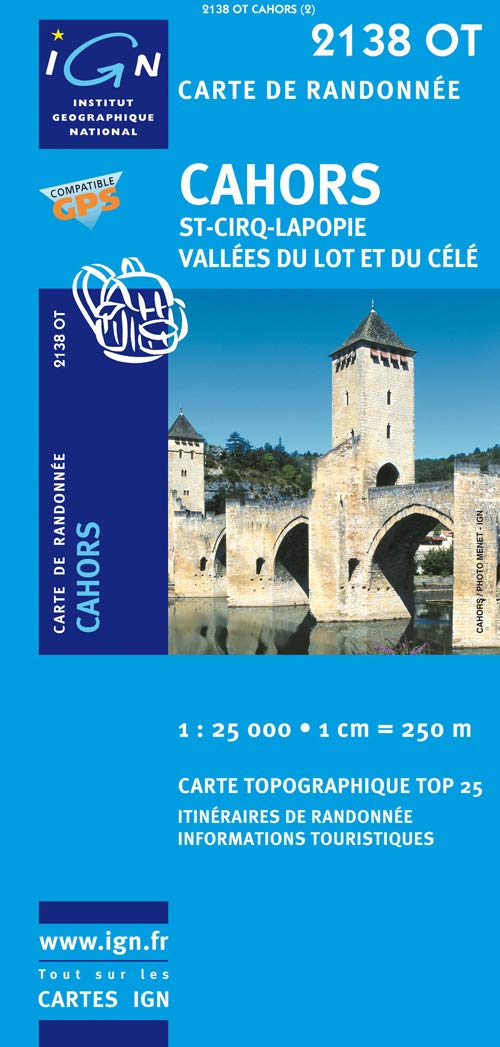 Cahors 1 : 25 000: St-Cirq-Lapopie / Vallées du lot et du célé (TOP 25) Leisure, Home & Garden