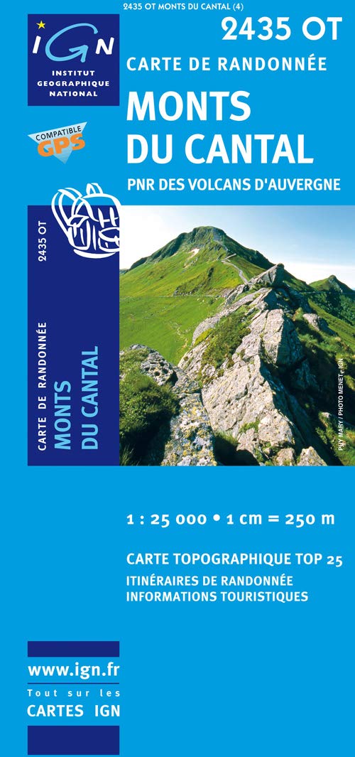 Monts du Cantal PNR des Volcans d'Auvergne GPS: IGN.2435OT book