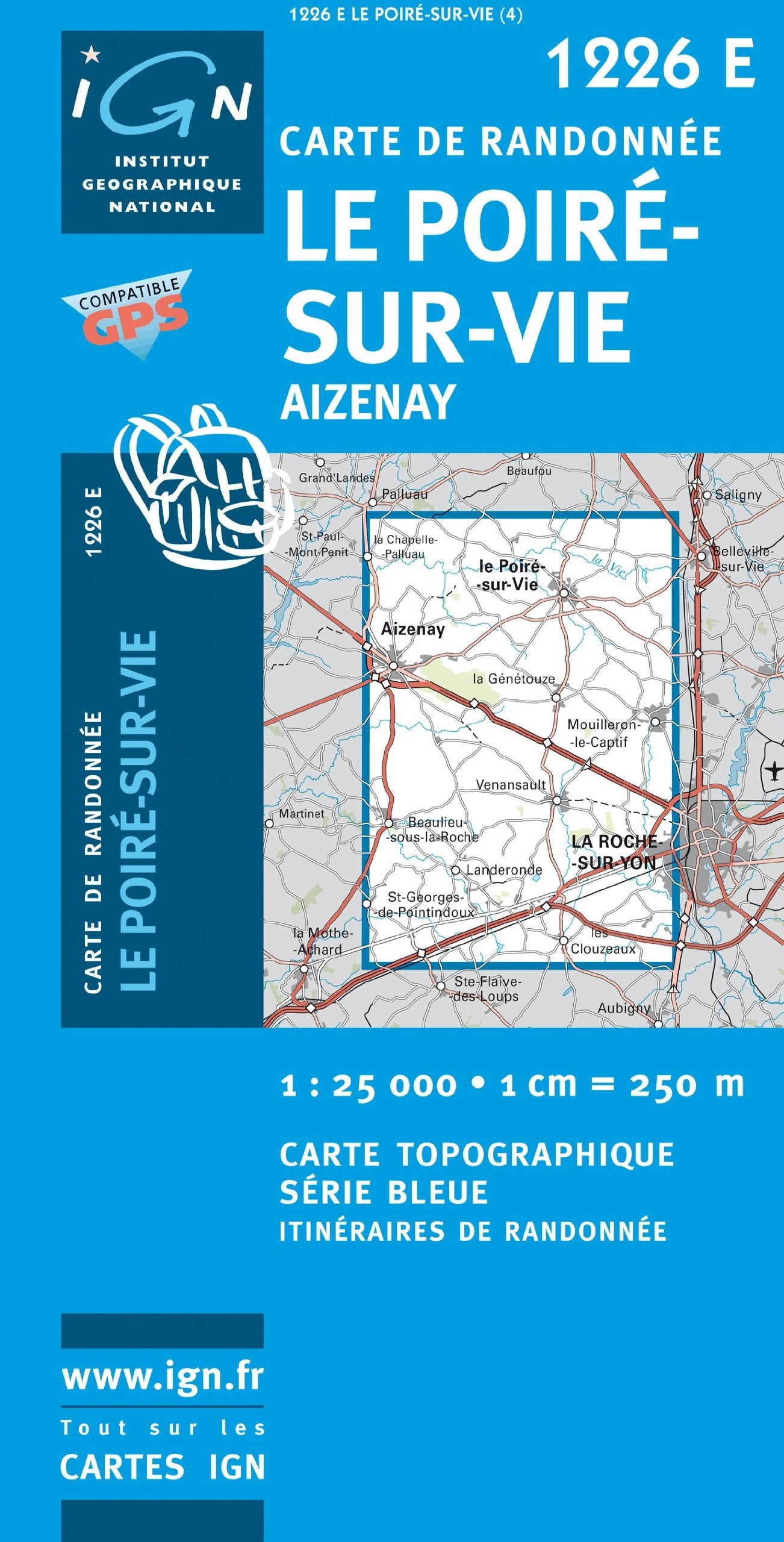 Le Poiré-sur-Vie / Aizenay (1226E) (Série Bleue) Geology & Geography