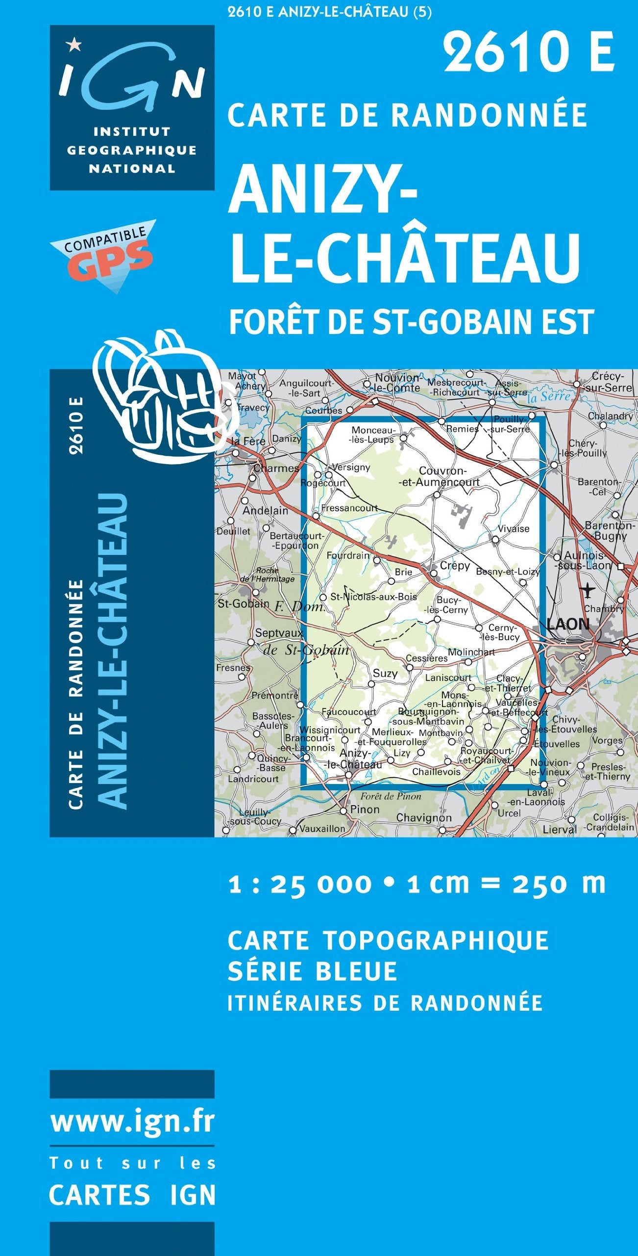 Anizy-le-Château / Forêt de St-Gobain est (2610E) (Série Bleue) Geology & Geography