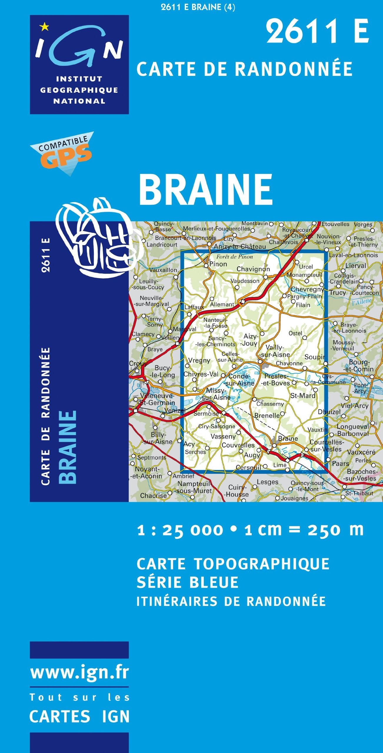 Braine (2611E) (Série Bleue) Geology & Geography