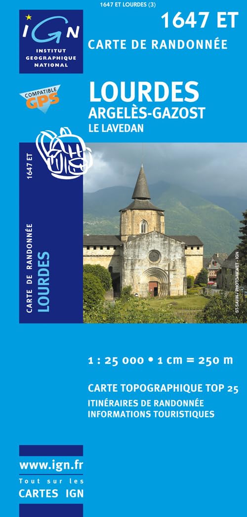 Lourdes / Argelès-Gazost / Le Lavedan gps (1647ET) (TOP 25) Geology & Geography