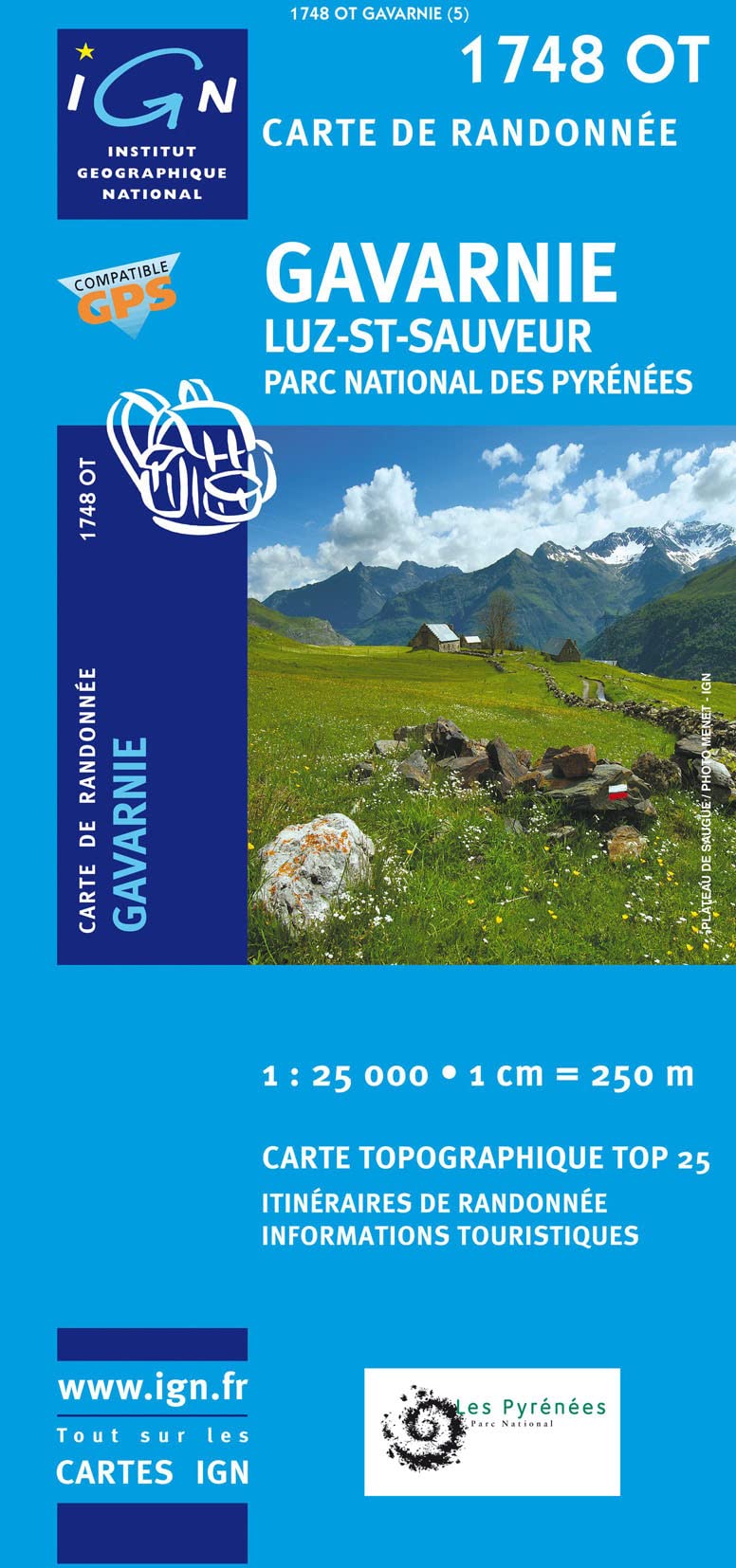 Gavarnie / Luz-Saint-Sauveur / PNR des Pyrénées gps (1748OT) (TOP 25) Geology & Geography
