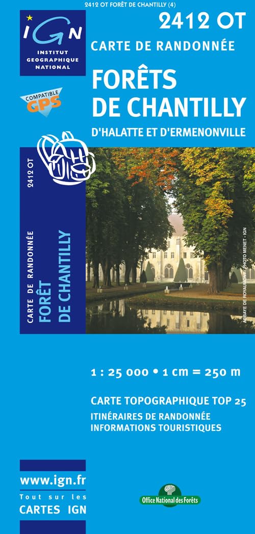 Foret de Chantilly d'Halatte et d'Ermenonville 1 : 25 000 (TOP 25) Leisure, Home & Garden