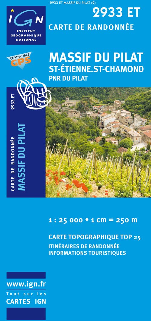 Massif du Pilat 1 : 25 000: St-Étienne.St-Chamond / PNR du pilat (TOP 25) Leisure, Home & Garden