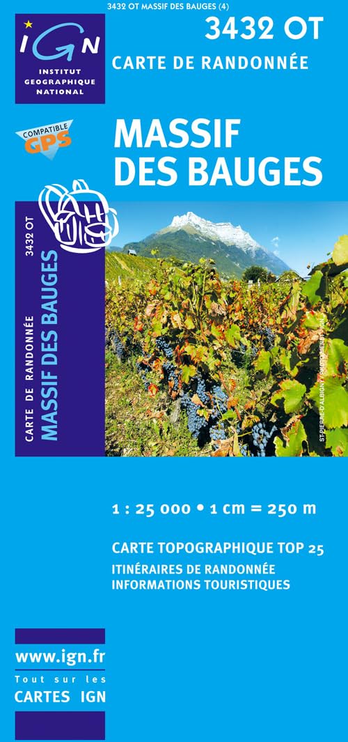 Massif des Bauges gps (3432OT) book