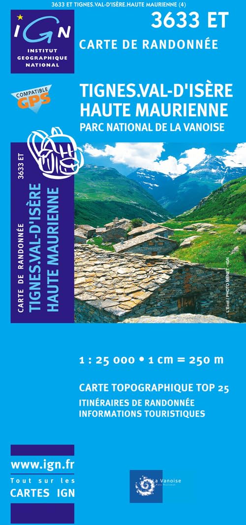 Tignes / Val d'Isère / Haute Maurienne (3633ET) (TOP 25) Geology & Geography
