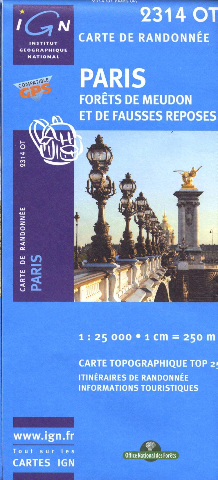 Paris / Forets de Meudon et de Fausses Reposes 1 : 25 000 (TOP 25) Leisure, Home & Garden