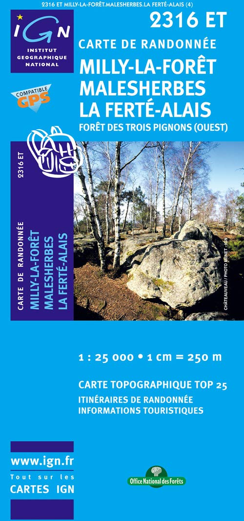 Milly-la-Foret / Malesherbes / La Ferté-Alais 1 : 25 000 (TOP 25) Leisure, Home & Garden