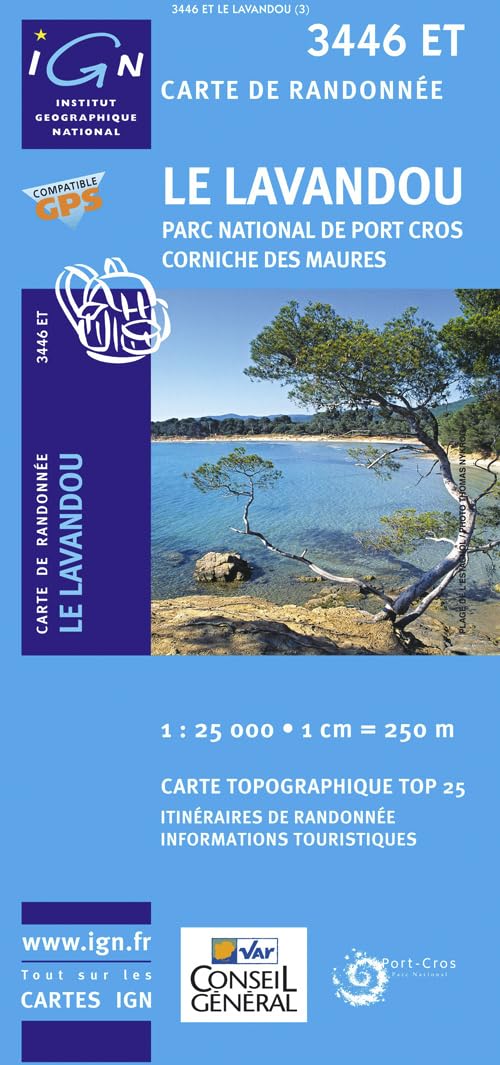 Le Lavandou / PN de Port Cros / Corniche des Maures gps (3446ET) (TOP 25) Geology & Geography