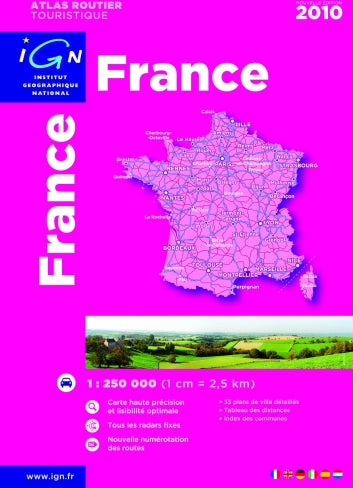 Atlas routier France 2010 : 1:250.000 Leisure, Home & Garden