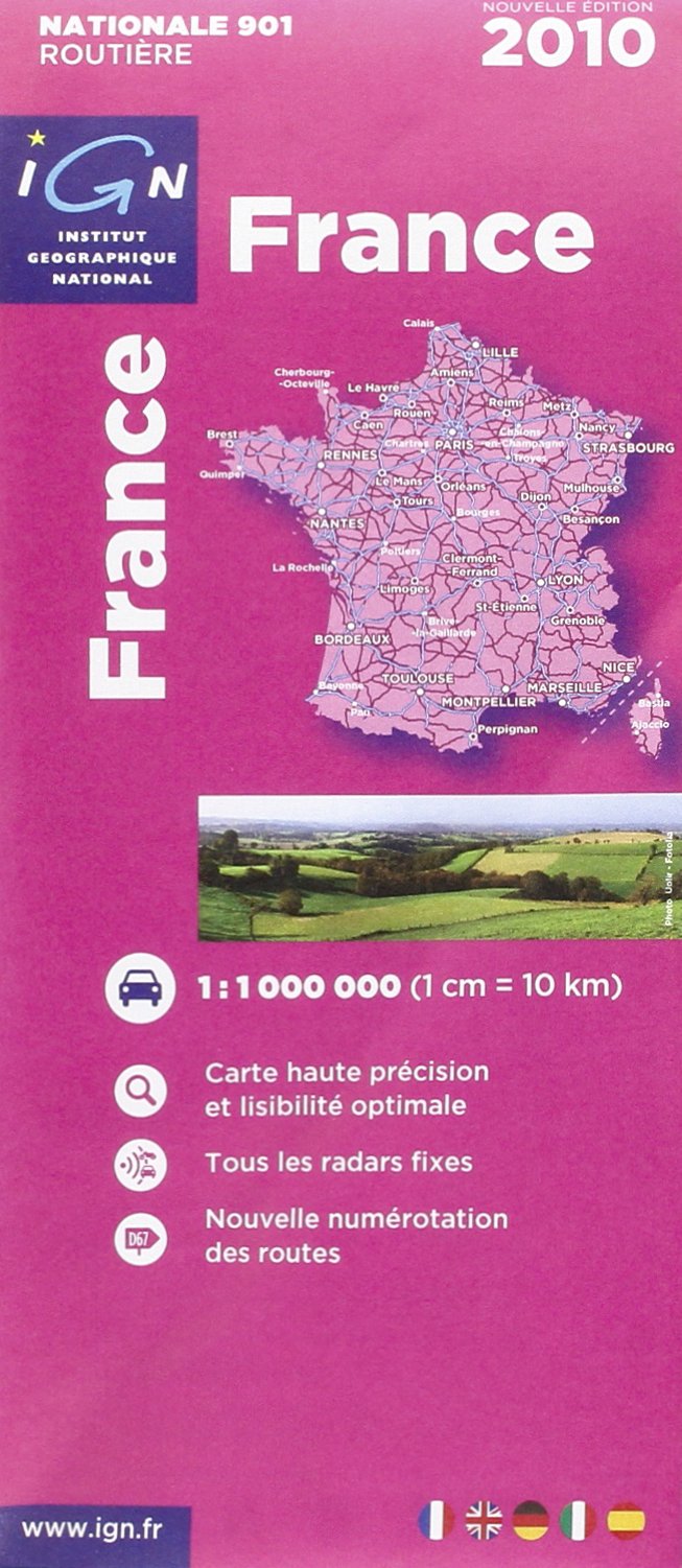 **901 FRANCE ROUTES AUTOROUTES 10 (France: IGN-901) Leisure, Home & Garden