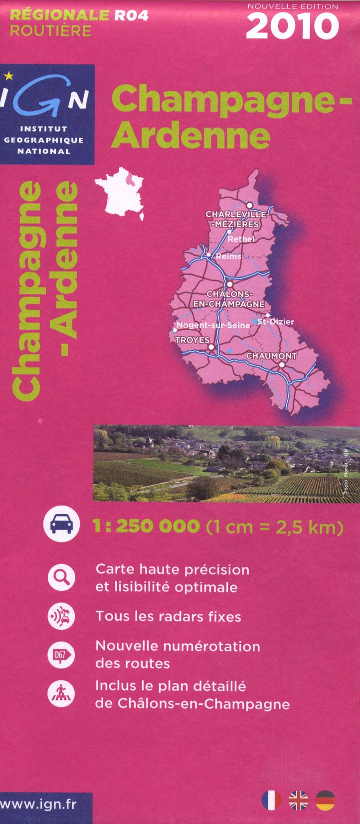 **R04 CHAMPAGNE ARDENNE 2010 (Champagne-Ardenne: IGN.R04) Leisure, Home & Garden