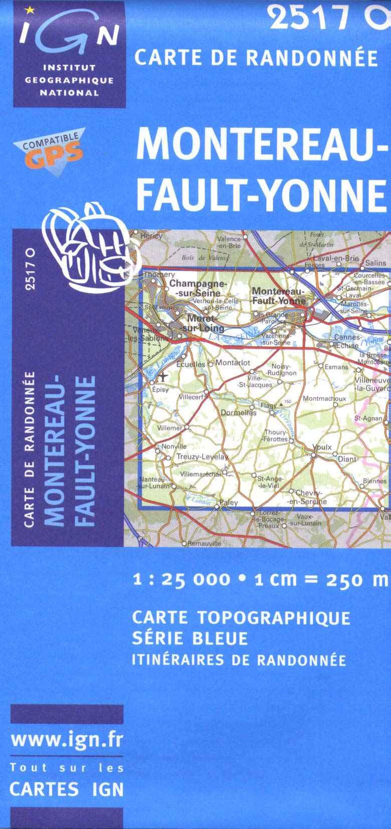 Montereau-Fault-Yonne (2517O) (Série Bleue) Geology & Geography