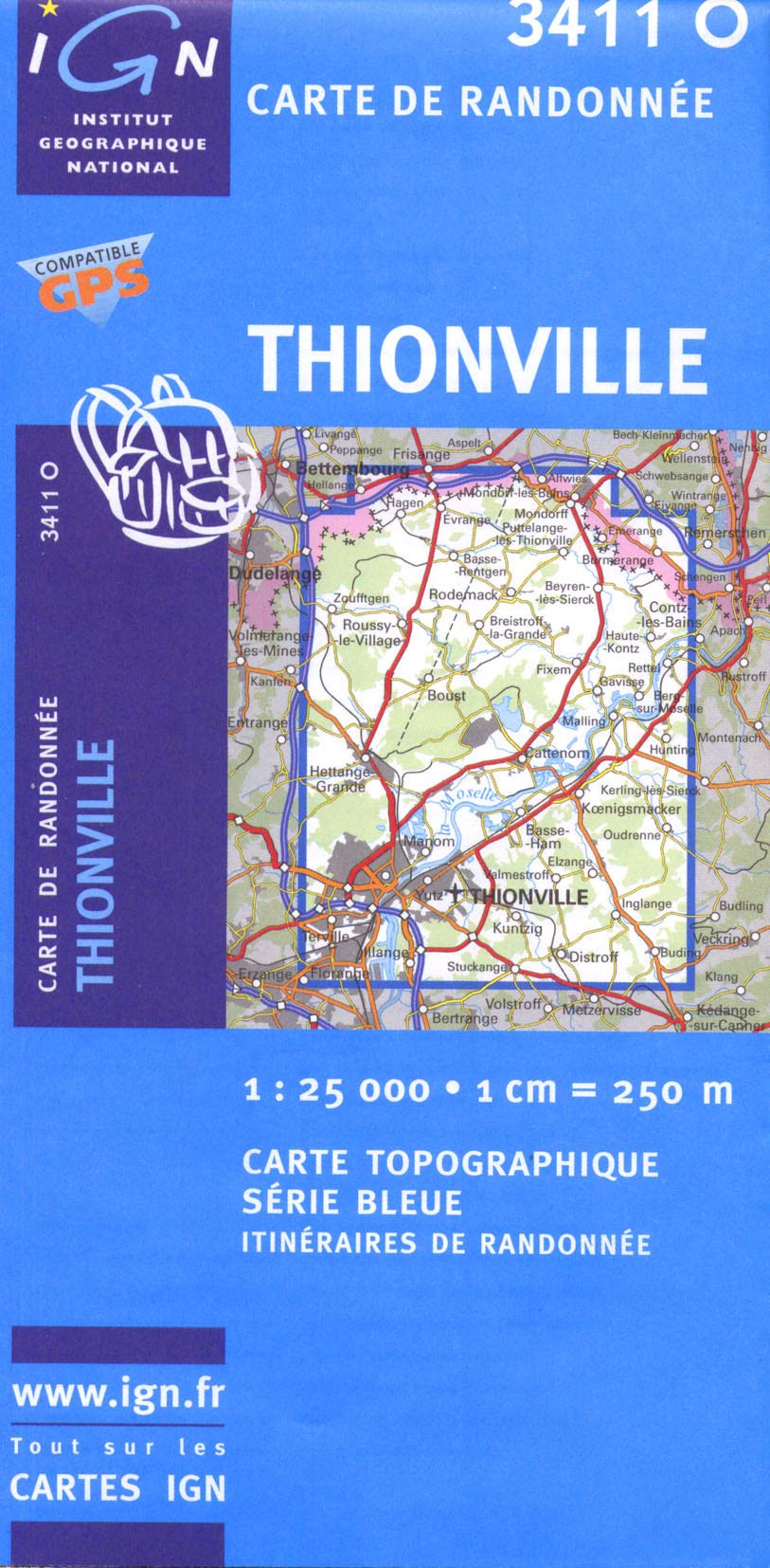 Thionville (3411O) (Série Bleue) Geology & Geography