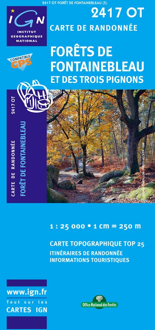 Forêt de Fontainebleau (2417OT) (TOP 25) Geology & Geography