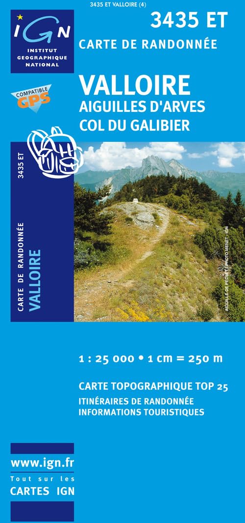 Valloire / Aiguille d'Arves / Col du Galibier 1 : 25 000 Geology & Geography
