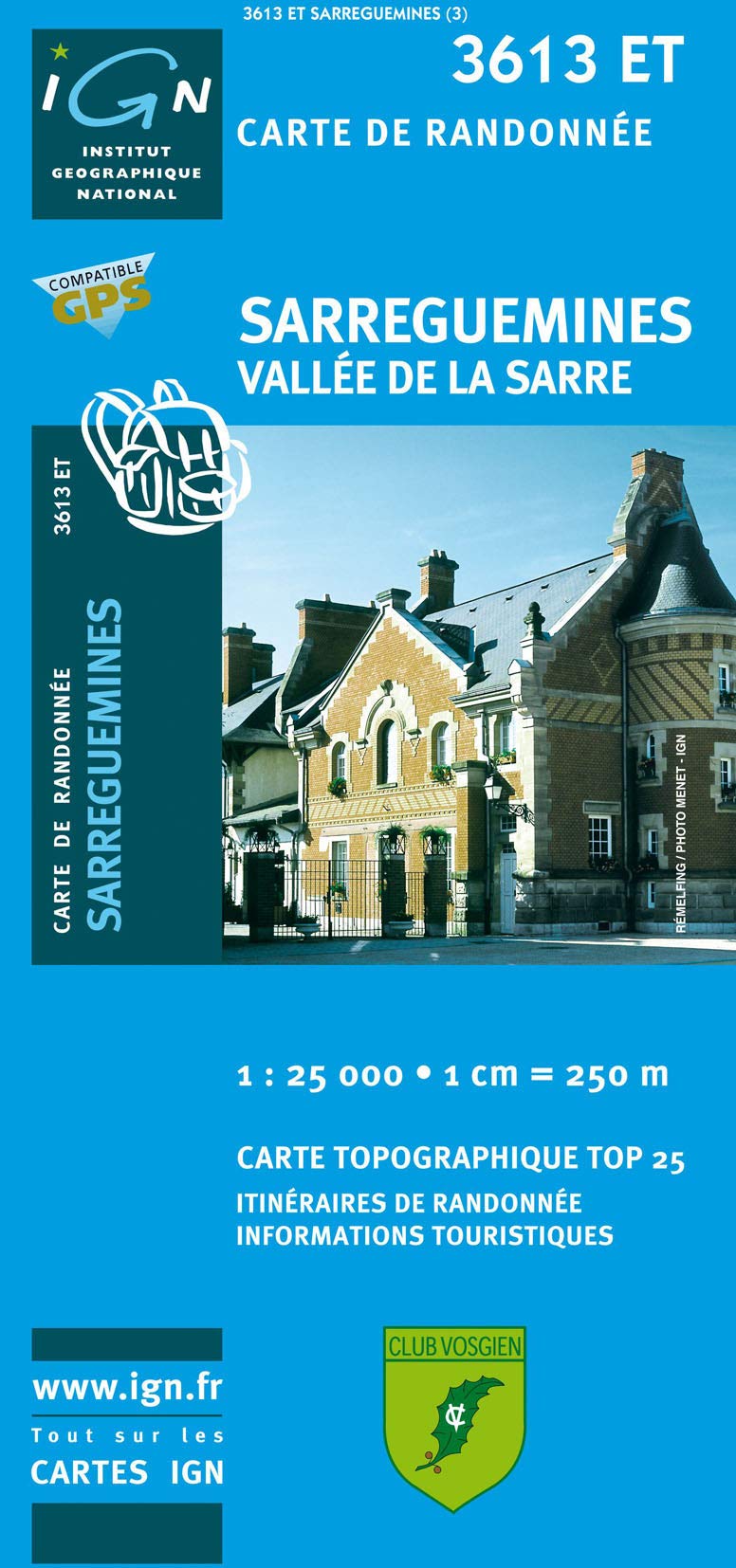 IGN Karte, Carte de randonnée (et plein air) Sarreguemines, Vallée de la Sarre: Courbes de niveau, informations touristiques detaillées. Compatible avec le système GPS (TOP 25) Leisure, Home & Garden