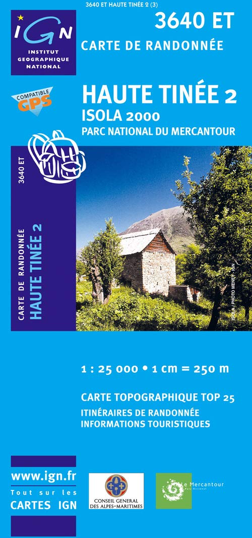 Haute Tinée 02 - Isola 2000 - Parque National du Mercantour  1 : 25 000 Leisure, Home & Garden