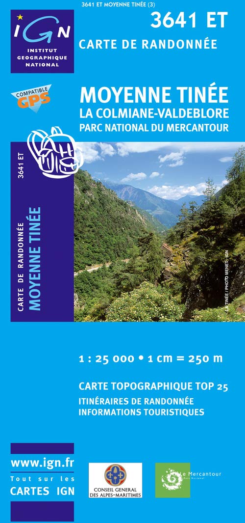 Moyenne Tinée 1 : 25 000: La Colmiane-Valdeblore. Parc Nationale du Mercantour (TOP 25) Leisure, Home & Garden