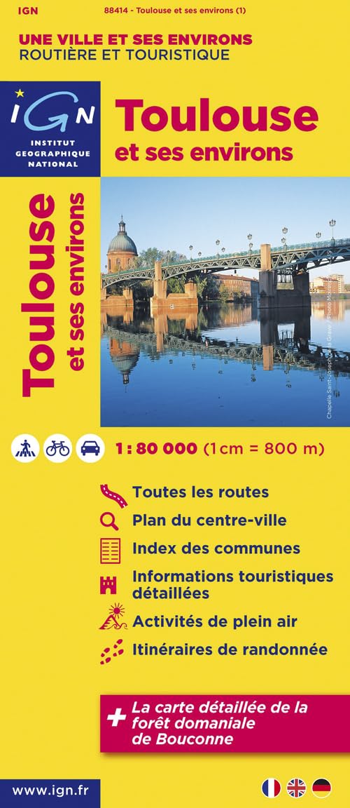 88414 Toulouse et Ses Environs 1/80.000 book