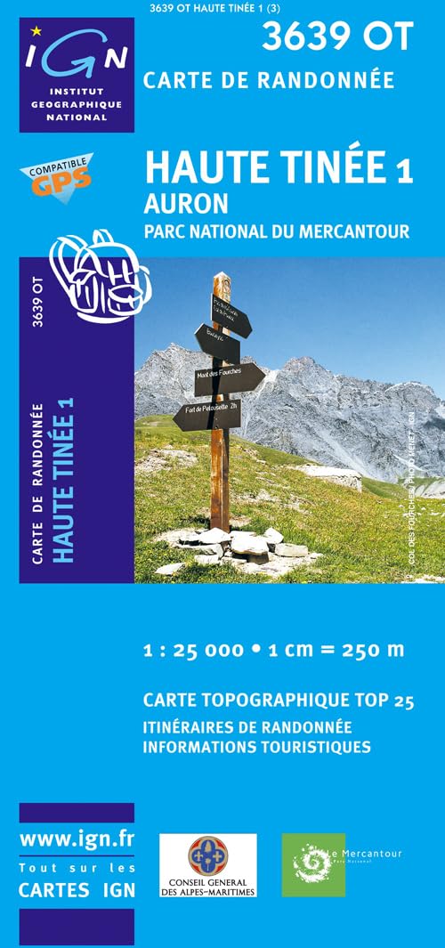 Haute Tinée 01 - Auron - Parque National du Mercantour 1 : 25 000 (TOP 25) Leisure, Home & Garden