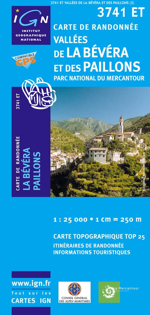 Vallées de la Bévéra et des Paillons 1 : 25 000 Leisure, Home & Garden
