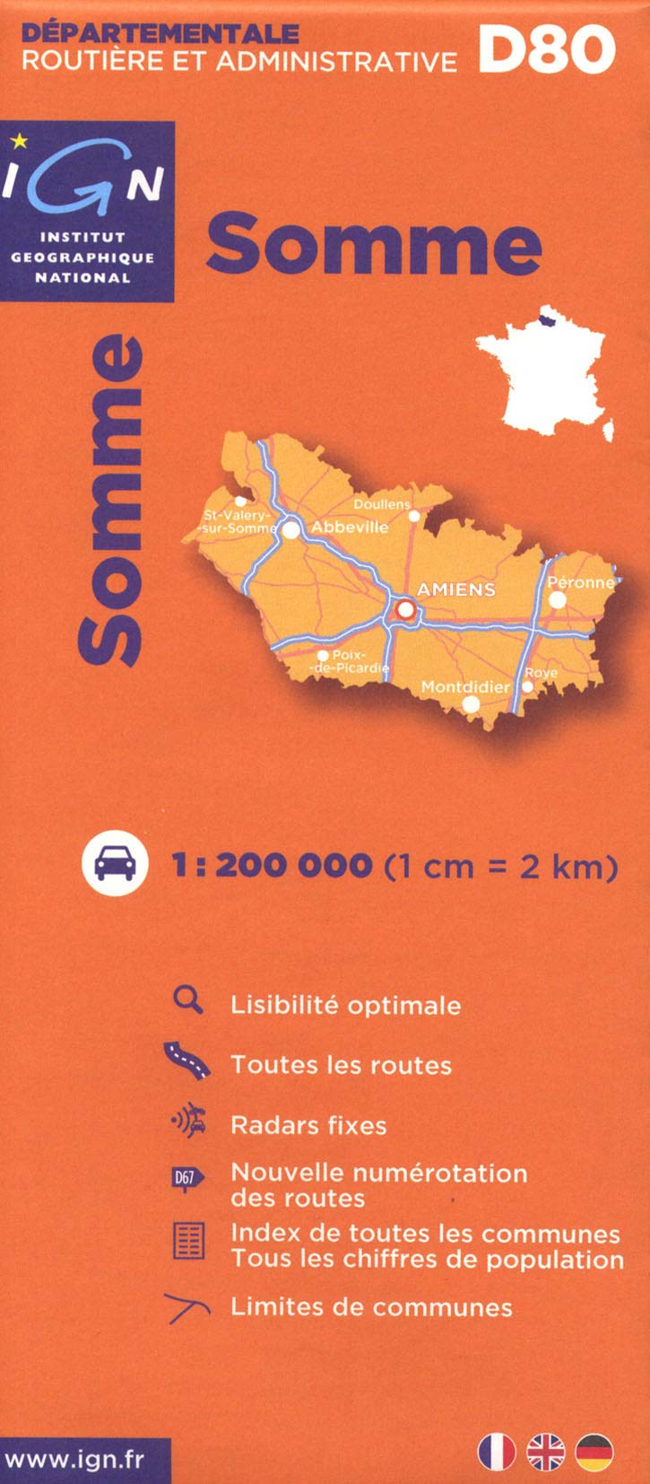 Somme Dep 80 (721180) (Routier France départementale, Band 721180) Leisure, Home & Garden