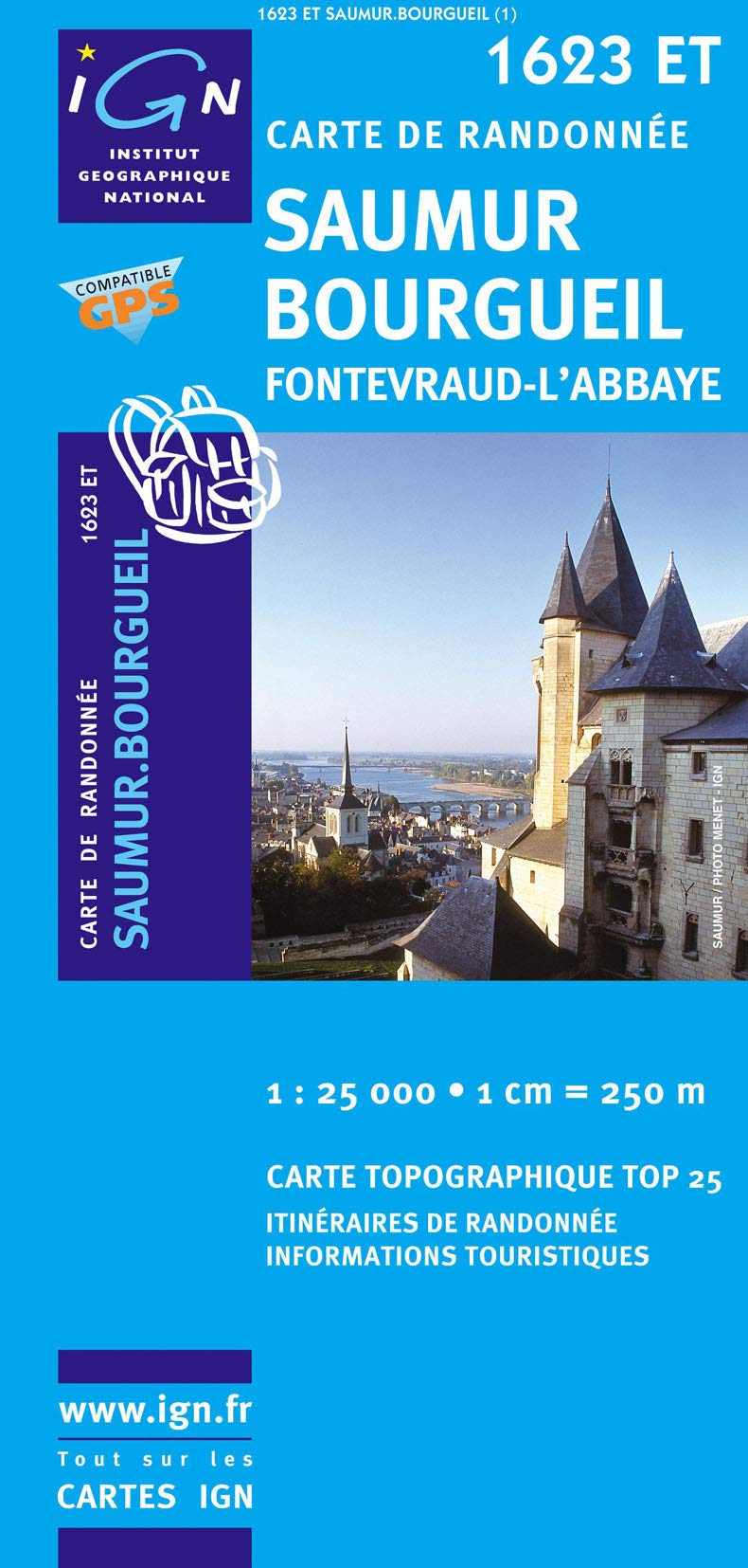 Saumur - Bourgueil 1 : 25 000: Fontevraud - L'Abbaye (TOP 25) Leisure, Home & Garden