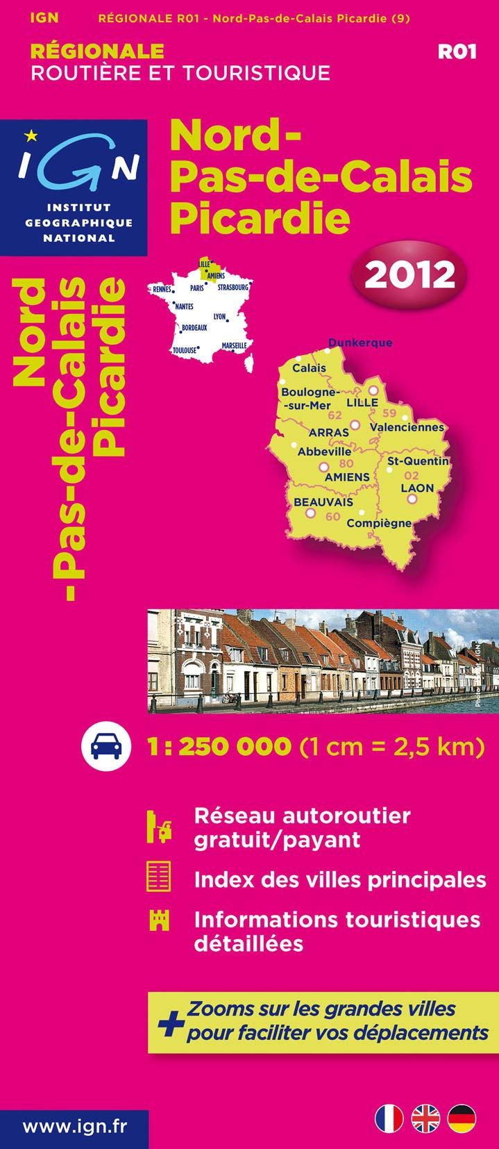 **R01 NORD PAS DE CALAIS PICARDIE 12 (Nord-Pas-de-Calais / Picardie: IGN.R01) Leisure, Home & Garden