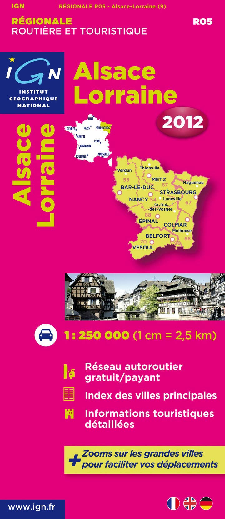 **R05 ALSACE LORRAINE 2012 (Alsace / Lorraine: IGN.R05) Leisure, Home & Garden