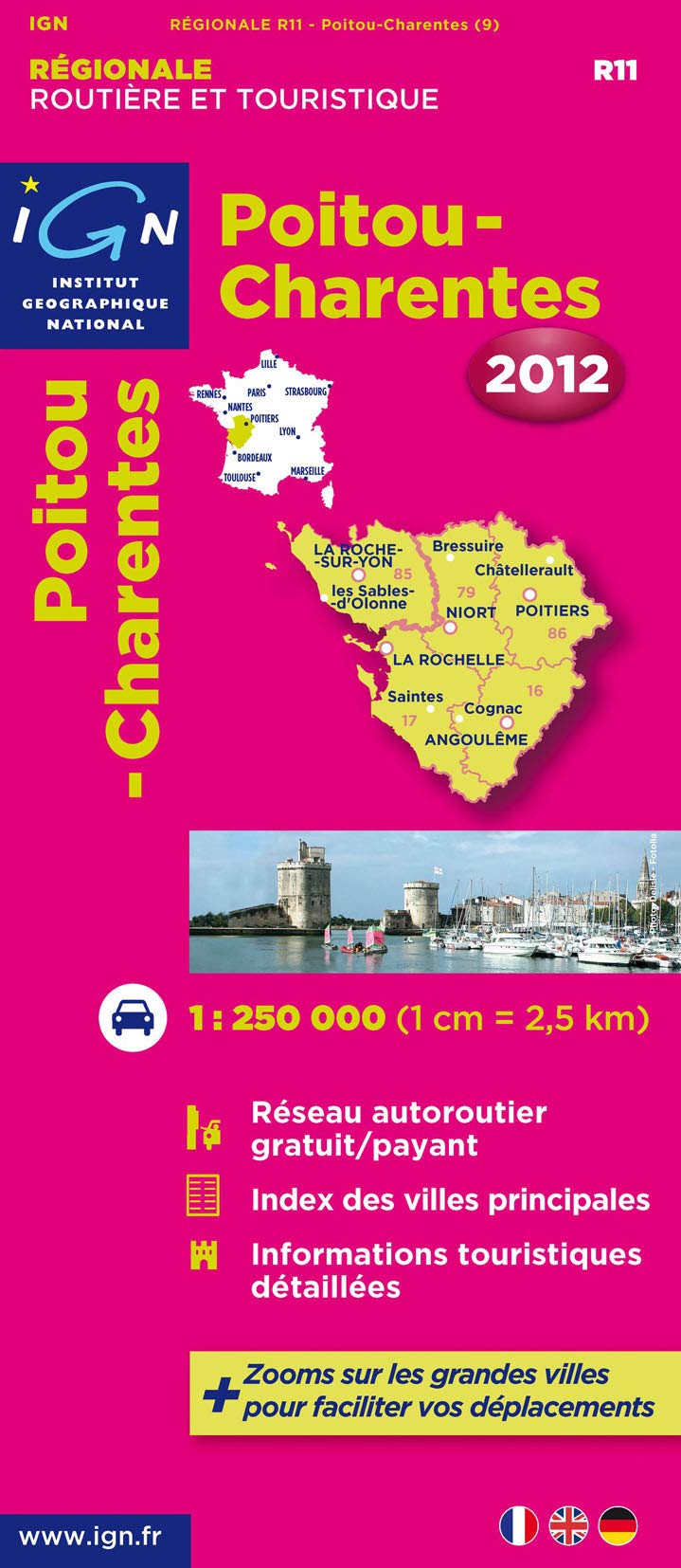 *R11 POITOU CHARENTES 2012 (Poitou - Charentes: IGN.R11) Leisure, Home & Garden