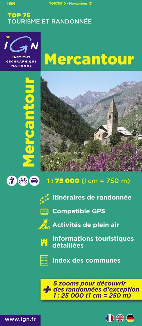 IGN 75 000 Touristische Wanderkarte 10 Mercantour Geology & Geography