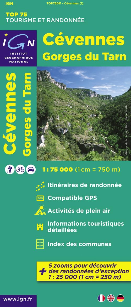 Cevennes / Gorges du Tarn ign (75011) (TOP 75, Band 75011) Geology & Geography