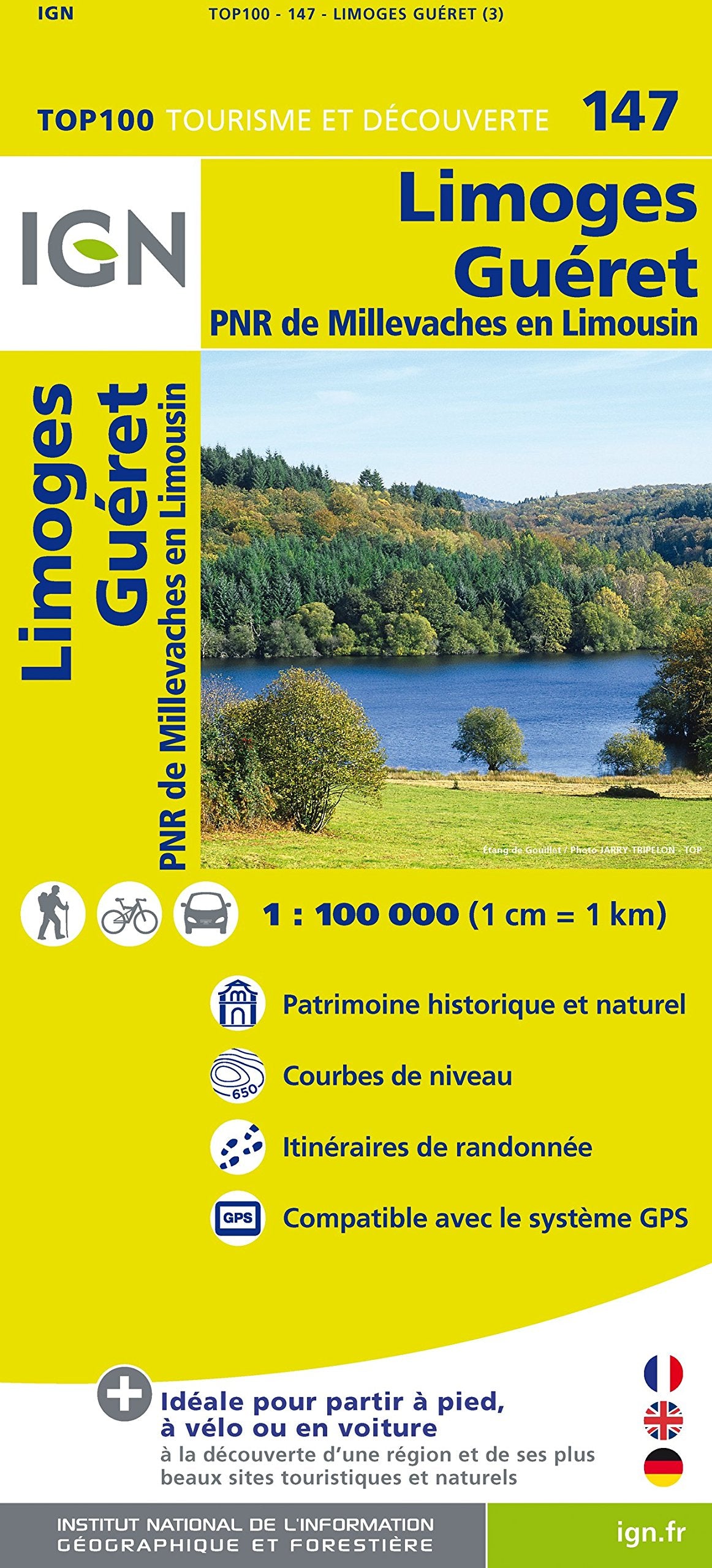 Product Image: IGN 1 : 100 000 Limoges - Gueret