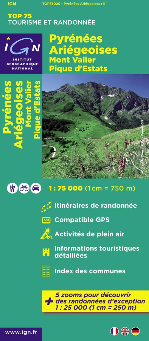 IGN 75 000 Touristische Wanderkarte 20 Pyréneés-Ariégeoises book