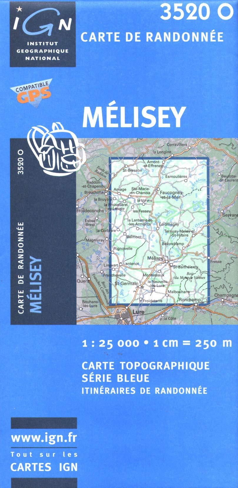Melisey 1 : 25 000 book