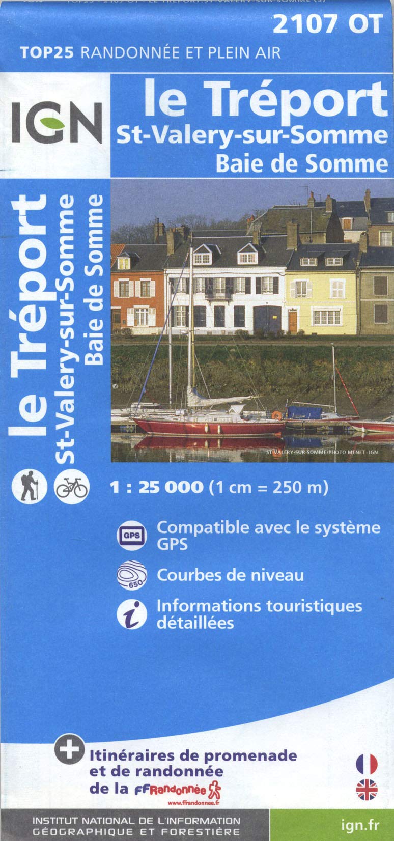 Le Tréport. St-Valery-sur-Somme  1 : 25 000 Geology & Geography