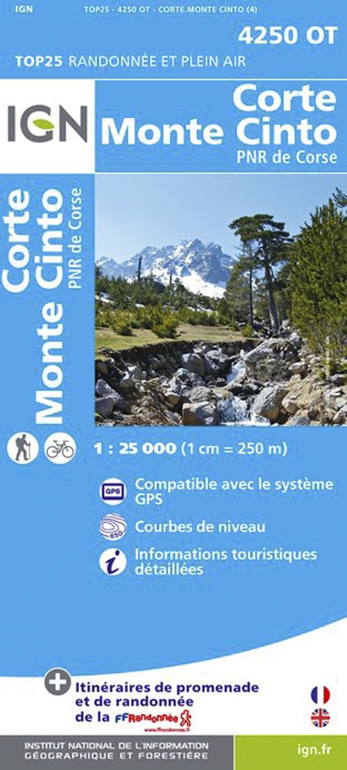 Corte / Monte Cinto / PNR de Corse (4250OT) (TOP 25) Geology & Geography