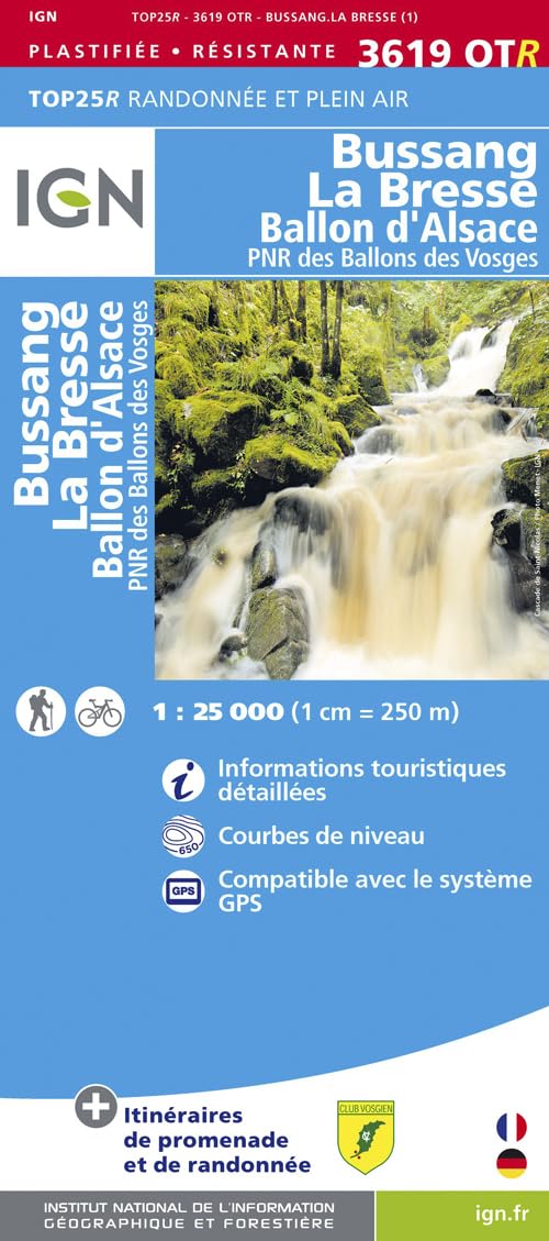 Bussang-La Bresse / PNR Ballons des Vosges (3619OTR) (TOP 25R) Geology & Geography
