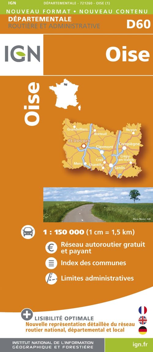 Oise dép 60 (721260) (Routier France départementale, Band 721260) Leisure, Home & Garden