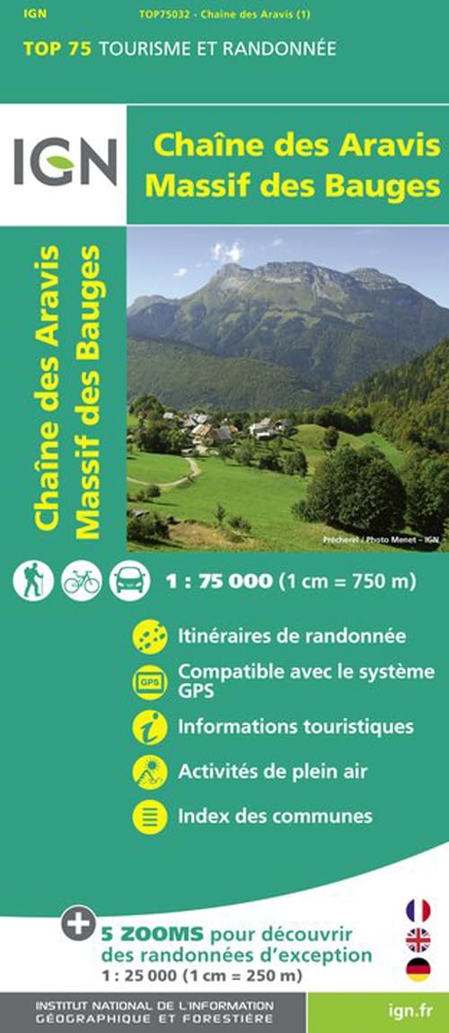 IGN 75 000 Chaine des Aravis - Massif des Bauges book
